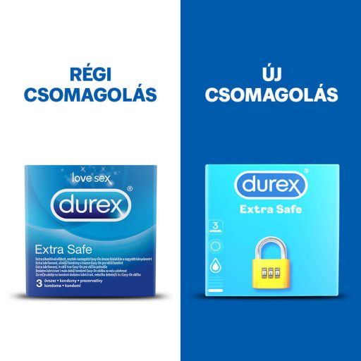 Durex Extra Safe - biztonságos óvszer (3 db)