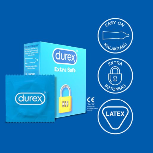 Durex Extra Safe - biztonságos óvszer (3 db)