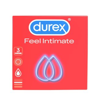 Durex Feel Intimate - vékonyfalú óvszer (3 db)
