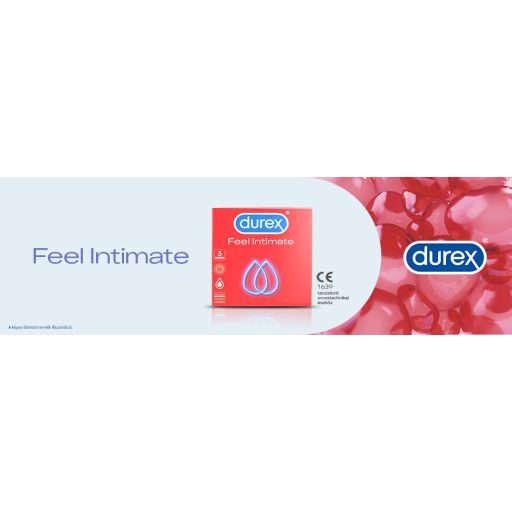 Durex Feel Intimate - vékonyfalú óvszer (3 db)