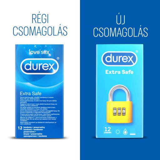 Durex Extra Safe - biztonságos óvszer (12db)