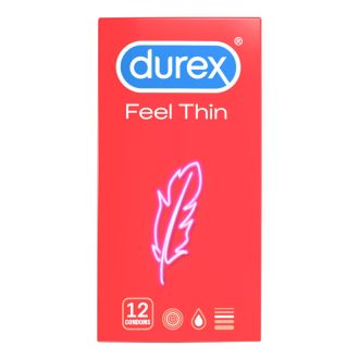   Durex Feel Thin - vékony óvszer élethű érzéssel (12 db)