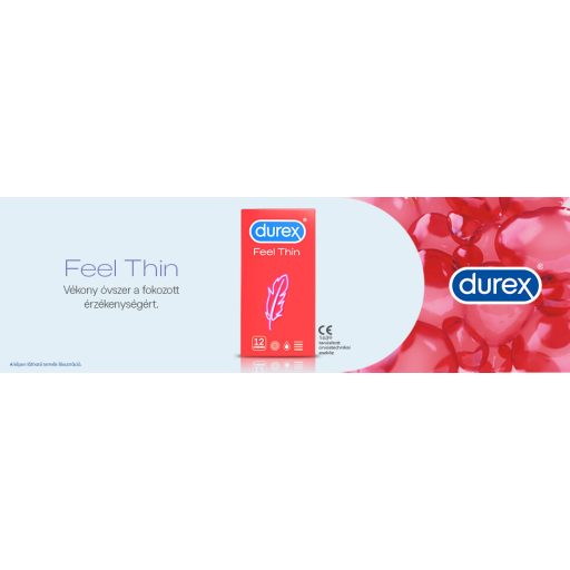 Durex Feel Thin - élethű érzés óvszer (12db)