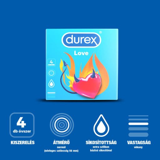 Durex Love - Close Fit óvszer (4db)
