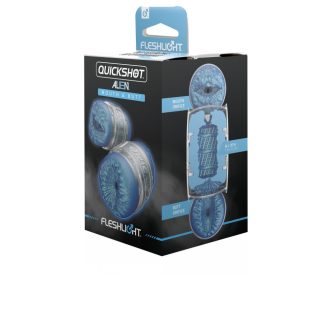   Fleshlight Quickshot Vantage - áttetsző dupla maszturbátor (kék)
