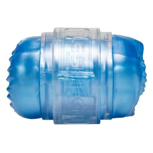 Fleshlight Quickshot Vantage - áttetsző dupla maszturbátor (kék)