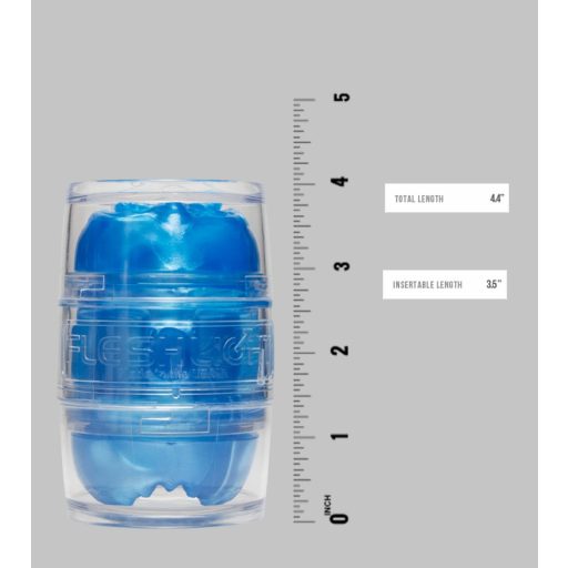 Fleshlight Quickshot Vantage - áttetsző dupla maszturbátor (kék)
