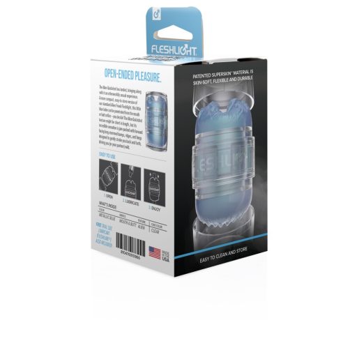 Fleshlight Quickshot Vantage - áttetsző dupla maszturbátor (kék)