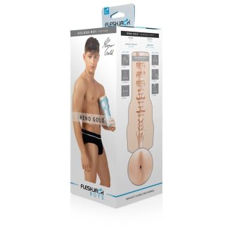 Fleshjack Reno Gold - élethű popsi maszturbátor (natúr)