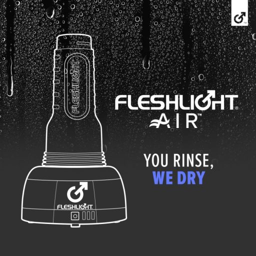 Fleshlight Air - automata maszturbátor szárító (fekete)