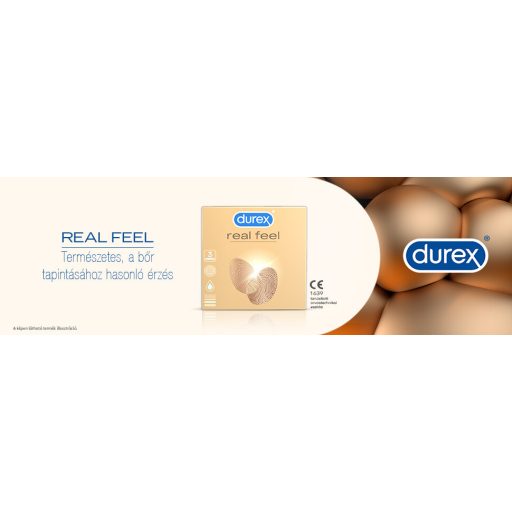 Durex Real Feel - latexmentes óvszer (3db)