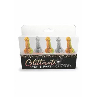 Glittaretti - pénisz gyertya szett (5db)