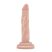 Dr. Skin 5 - tapadókorongos élethű dildó - natúr (14,5cm)