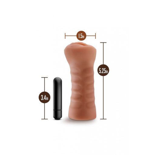 M For Men Sofia - vibráló műpunci (natúr)