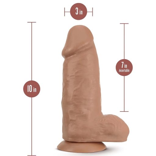 Blush Chub - élethű, tapadótalpas dildó - 18cm (natúr)