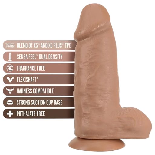 Blush Chub - élethű, tapadótalpas dildó - 18cm (natúr)