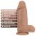Blush Chub - élethű, tapadótalpas dildó - 18cm (natúr)