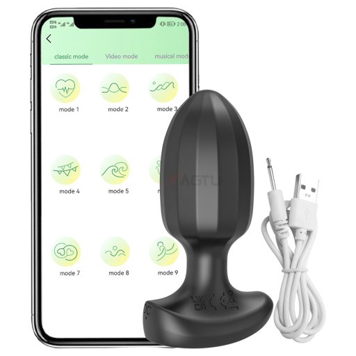 / AlvUp – App-vezérelt análvibrátor (fekete)