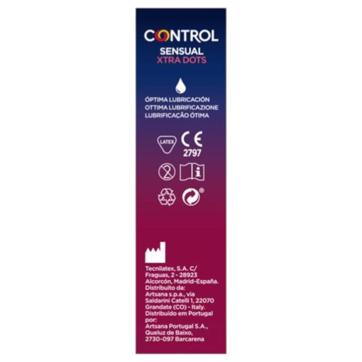 Control - extra pontozott óvszer (12db)