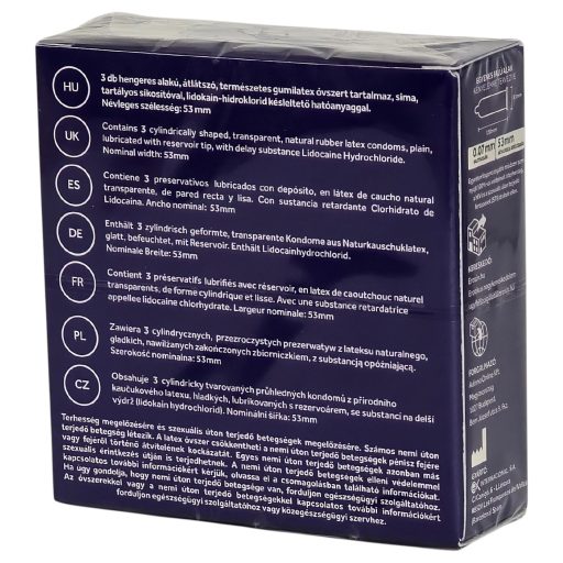 Szuperhős - késleltető hatású óvszer (3db)