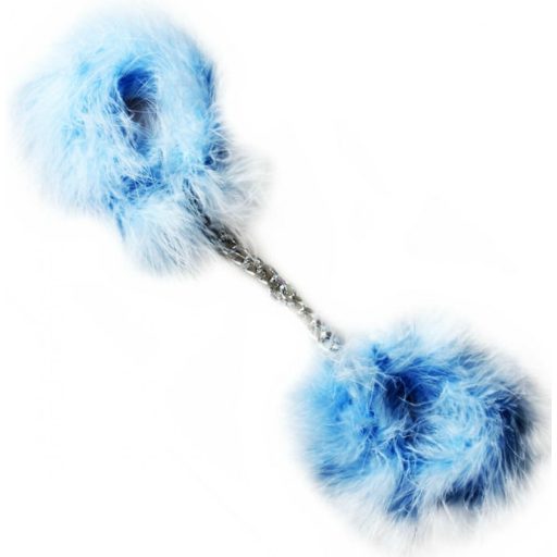 Extra szörmés kék bilincs