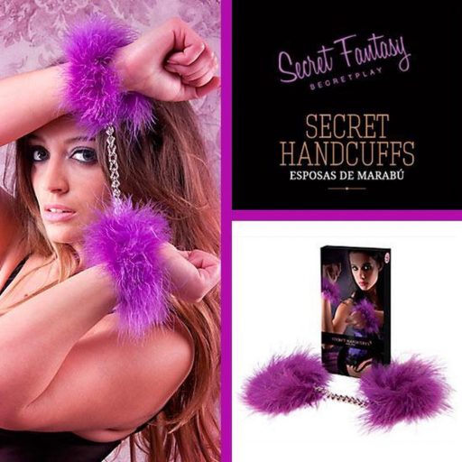 Extra szörmés lila bilincs