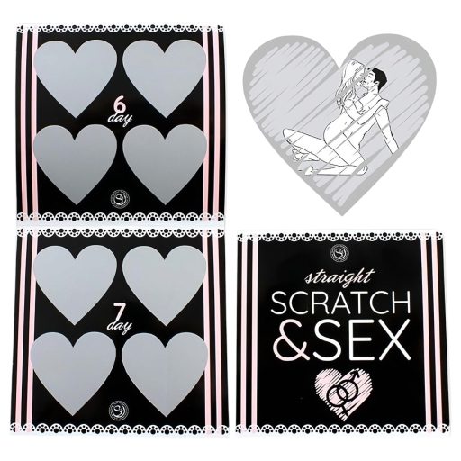 Secret Play Scratch & Sex Straight - kaparós szexpóz játék pároknak (5 nyelven)