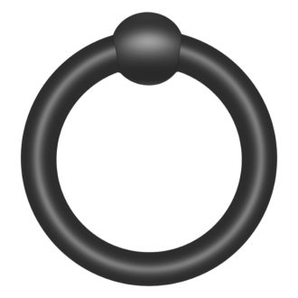 Addicted Toys - szilikon péniszgyűrű szett - 7db (fekete)