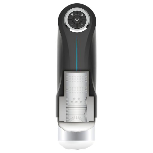 JamyJob - fel-le mozgó, rezgő maszturbátor (fekete)