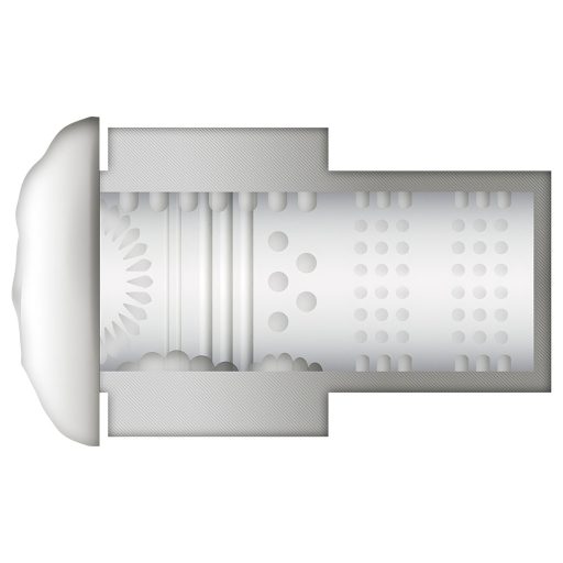 JamyJob - fel-le mozgó, rezgő maszturbátor (fekete)