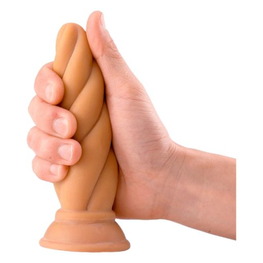 Max & Co Felix - csavaros anál plug - 15cm (natúr)