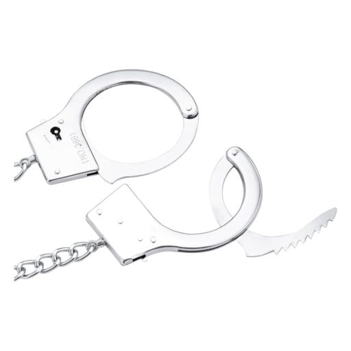 LateToBed BDSM - bilincsek anál pluggal (ezüst)