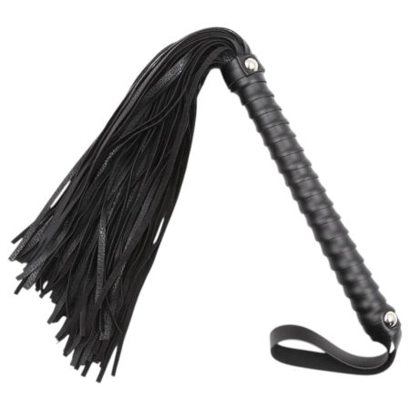 Latetobed - textúrált ostor - fekete (48cm)