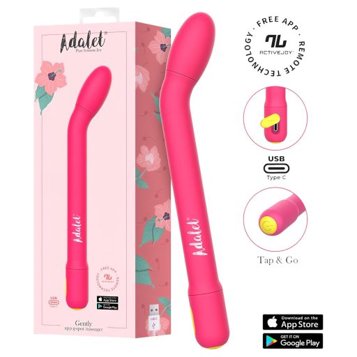 Adalet Gently – App-vezérelt G-pont és prosztata vibrátor (pink)