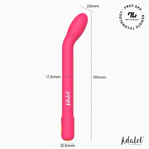Adalet Gently – App-vezérelt G-pont és prosztata vibrátor (pink)