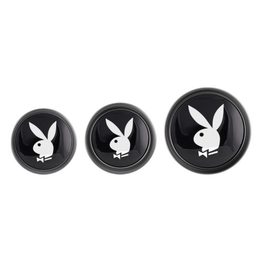 Playboy - anál plug szett - 3 részes (ezüst)