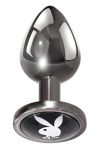 Playboy Tux - anál plug - kicsi (ezüst)