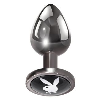 Playboy Tux - butt plug - kicsi (ezüst)