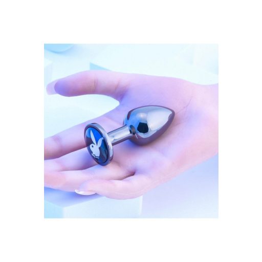Playboy Tux - butt plug - kicsi (ezüst)