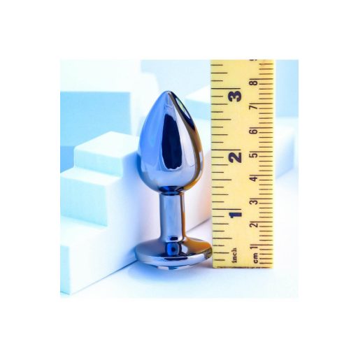 Playboy Tux - butt plug - kicsi (ezüst)