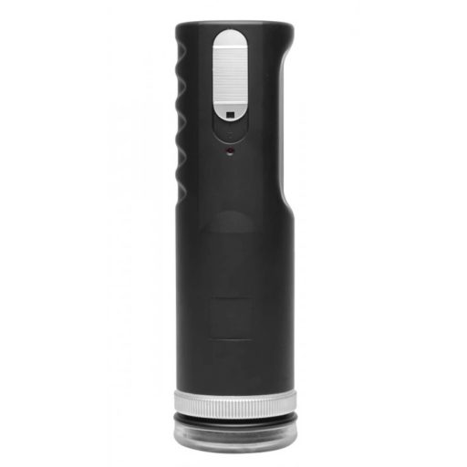 / Master-Bot - fel-le mozgó, puha tüskés száj maszturbátor (fekete)