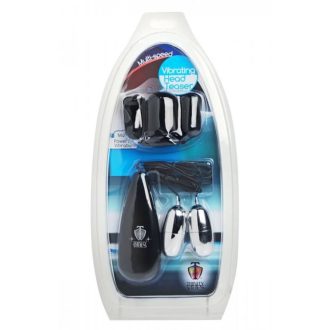 Trinity - két tojásos sapka makkvibrátor (fekete-ezüst)