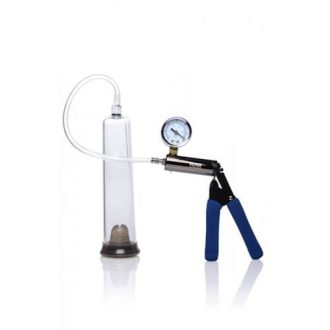 Tom Heavy Duty - péniszpumpa fém pumpakarral (átlátszó)