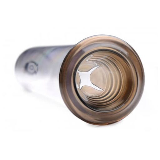 Tom Heavy Duty - péniszpumpa fém pumpakarral (átlátszó)