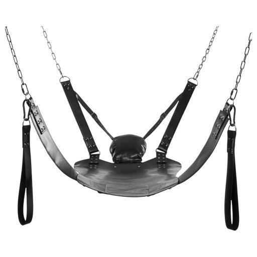 / XR Brands - Sex sling állvánnyal (fekete)