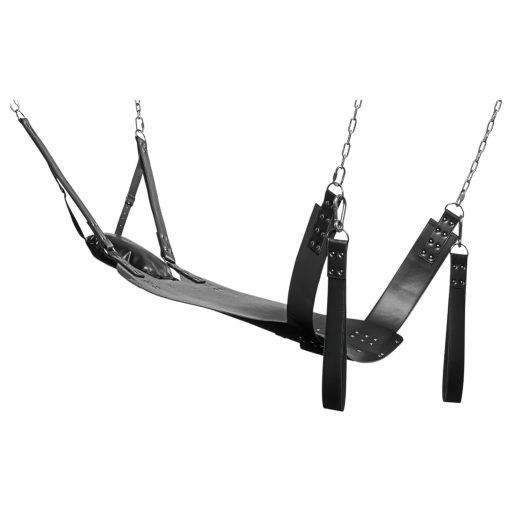 / XR Brands - Sex sling állvánnyal (fekete)