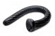 Hosed Spiral Anal Snake 19 - tapadókorongos anál dildó (fekete)