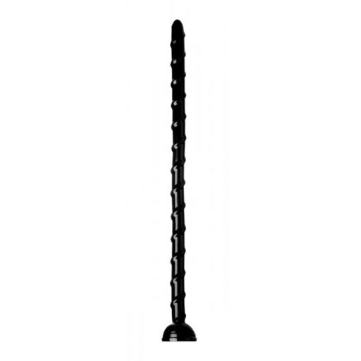 Hosed Swirl Thin Anal Snake 18 - anál dildó (fekete)