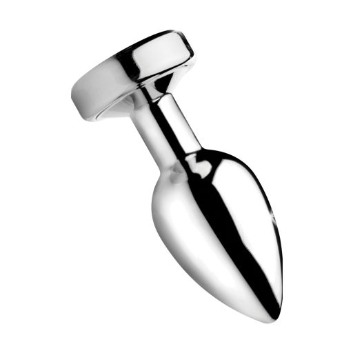 Booty Sparks - világító anál plug - kicsi (ezüst)