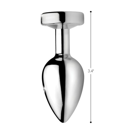 Booty Sparks - világító butt plug - közepes (ezüst)